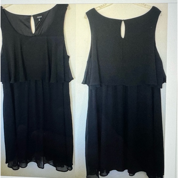 Torrid Two Tiered Black Cocktail, Party, Holiday, dress Plus Size 3 - Picture 2 of 11